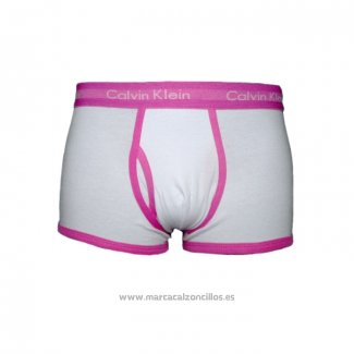 Boxer Calvin Klein Hombre 365 Rosa Blanco