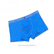 Nuevo Boxer Tommy Hombre Estampado Geometrico Azul