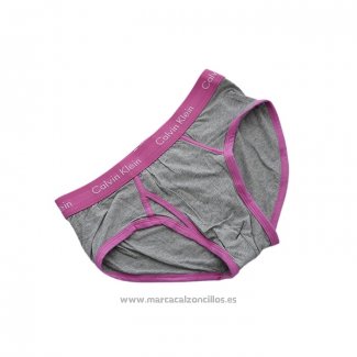 Slips Calvin Klein Hombre 365 Rosa Gris