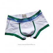 Boxer Aussiebum Hombre Blanco Verde