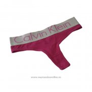 Calvin Klein Mujer Tanga Blateado Rosa