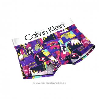 Boxer Calvin Klein Hombre Prints Colors Fucsia