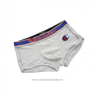 Boxer Champion Hombre Blanco Azul Rojo