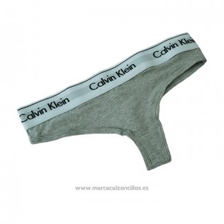 Calvin Klein Mujer Tanga Gris