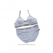 Conjunto Sujetador y Slip Calvin Klein Mujer Blanco3