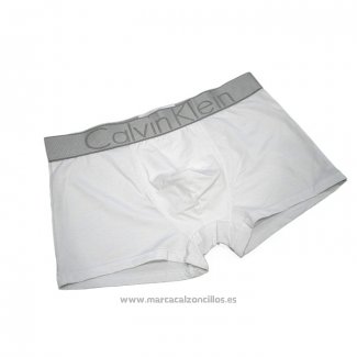 Boxer Calvin Klein Hombre Steel Blateado Blanco2