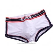 Boxer Fila Hombre Blanco Rojo