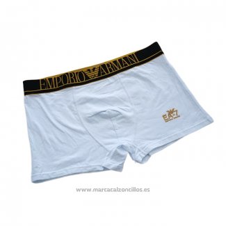 Boxer Armani Hombre Dolado Blanco