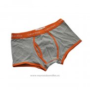 Boxer Calvin Klein Hombre 365 Naranja Gris