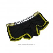 Boxer Aussiebum Hombre Malla Negro Verde