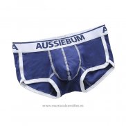 Boxer Aussiebum Hombre Apagado Azul Blanco