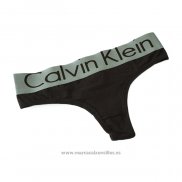 Calvin Klein Mujer Tanga Blateado Marron