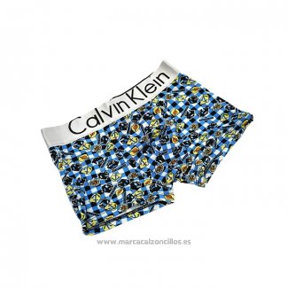 Boxer Calvin Klein Hombre Prints Colors Azul2