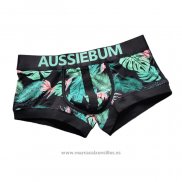 Boxer Aussiebum Hombre Colorful Negro Verde